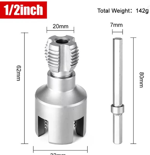 Design Style DIY ™ Pipe Internal and External Threading Tool Set