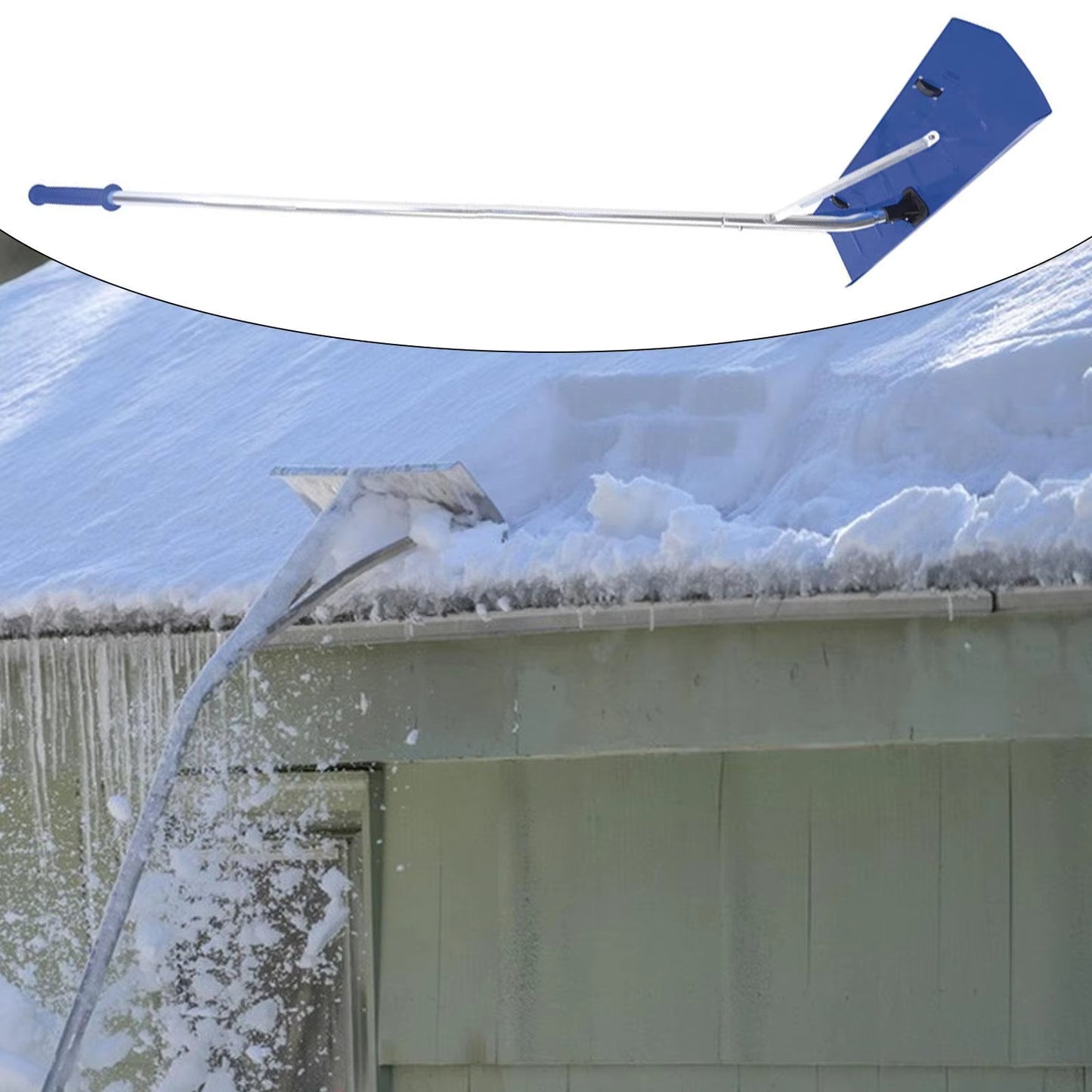 Design Style DIY ™ Telescoping Handle Snow Roof Rake for House