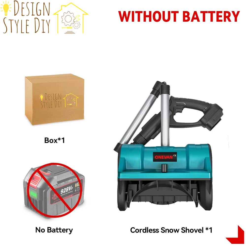 Design Style DIY ™ Cordless Foldable Snow Thrower