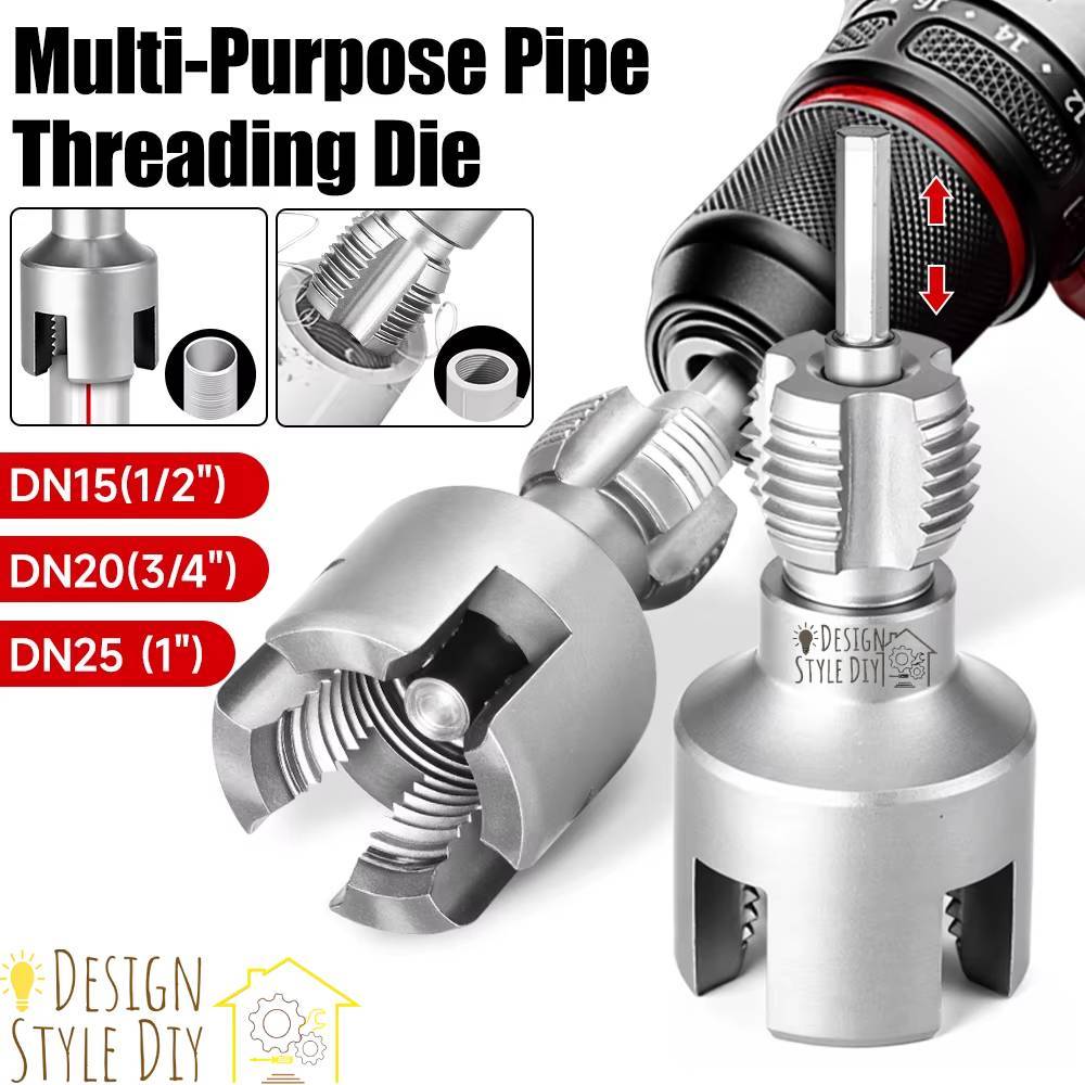 Design Style DIY ™ Pipe Internal and External Threading Tool Set