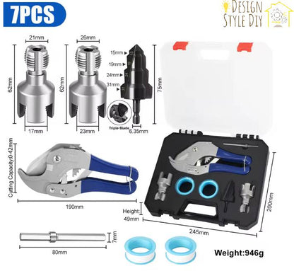 Design Style DIY ™ Pipe Internal and External Threading Tool Set