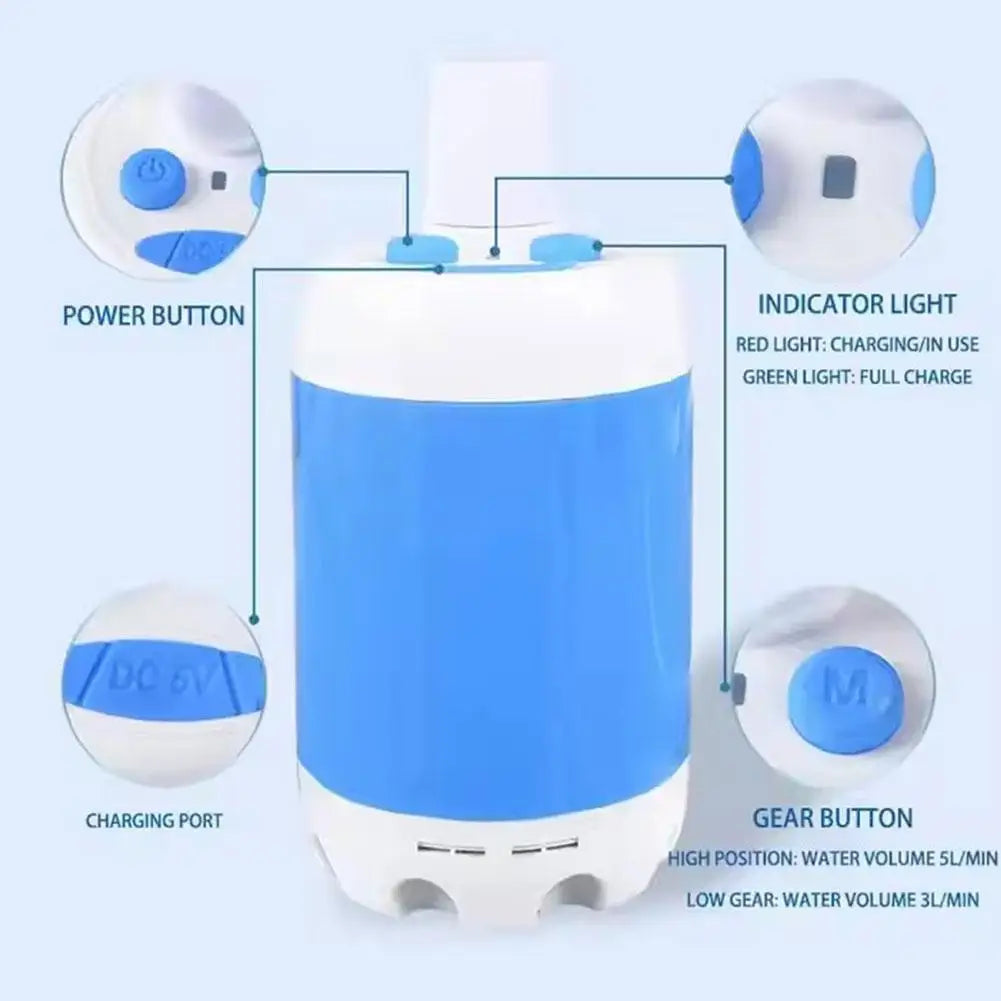 Design Style DIY ™ Portable Electric Shower Pump